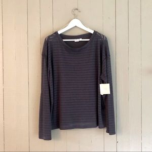 14th & Union Sheer Striped Sweater